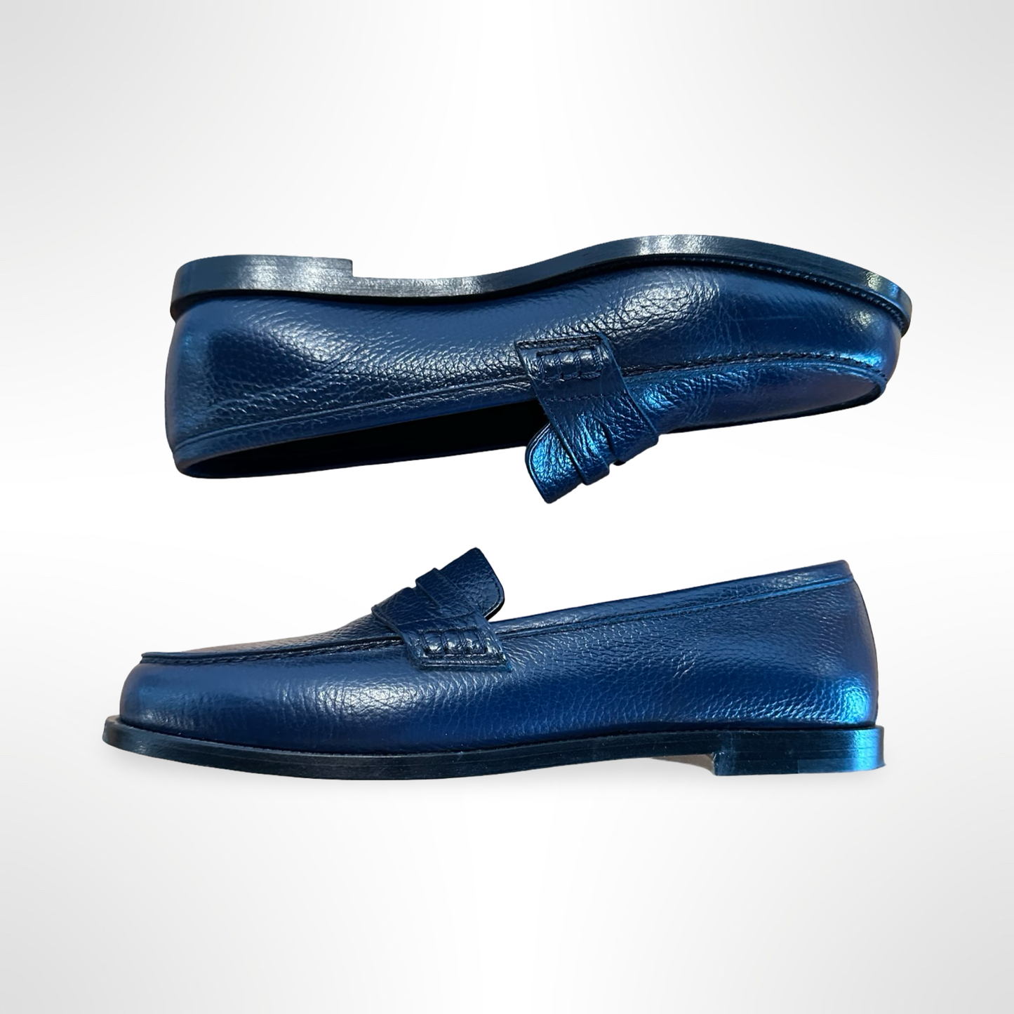Manolo Navy Loafer
