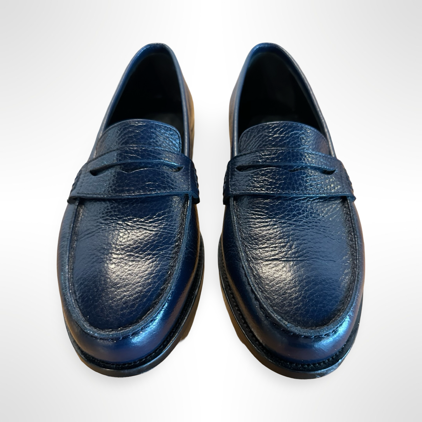 Manolo Navy Loafer
